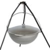 Kazan Tatarskij Wok mit Griff und Deckel Gulaschkessel Asia Aluguss 9 L – Bild 2