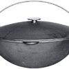 SET Feuerofen Utschak Feldküche H: ca. 61 cm, Ø ca. 49 cm + Kasan WOK Gusseisen 18 L – Bild 2