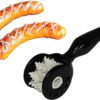 CARACT, originelles Grillzubehör zum einschneiden für Grill- und Bratwürste Schwarz-Weiss