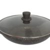 HQ Kazan Wok Antihaft Marmor Granit Keramikbeschichtung Asia Ø 32 cm