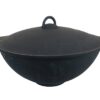 Kazan Kasan Wok mit Deckel Asien Schmortopf Ø ca. 37,5 cm Camping Gusseisen 8 L