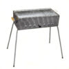 Mangal "MEGA" (LBHT 60x33x70x20 cm) 0,6 mm dick, Edelstahl