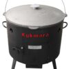 SET Feuerofen Utschak Feldküche, H: ca. 55 cm Ø ca. 36 cm + Kazan WOK Gusseisen Camping 8 L