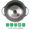 HQ Kazan Wok Antihaft Marmor Granit Keramikbeschichtung Asia Ø 36 cm – Bild 5