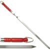 4X Extra Lange Edelstahl Grillspiesse 80cm lang / 2cm breit / 3mm Stark mit Holzgriff