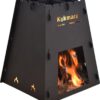Camping-Ofen aus 2 mm Stahl, Gewicht: 6,6 kg, 35 x 32 x 40 cm