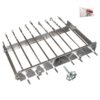 Mehrfacher Drehspieß "Sesam" für 9 Spieße, L-62 cm, Breite regulierbar + Motor + Powerbank – Bild 4