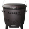 SET Feuerofen Utschak Ø ca. 49 cm + Kazan WOK Gusseisen 22 L + Deckel-Bratpfanne aus Gusseisen