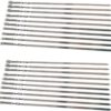20 hochwertige Grill-Spieße aus Edelstahl 50cm -1cm Breit - solide 2mm Stärke / Dicke