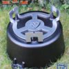 Adapter Gaskocher Tisch, aus Edelstahl für Afghanischer Kazan, Dutch Oven – Bild 4