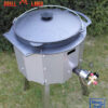 SET Feuerofen Utschak mit Hockerkocher 10,5 KW, Gaskocher Tisch + BIOL Kazan Gusseisen 12 L – Bild 6