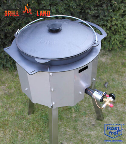 SET Feuerofen Utschak mit Hockerkocher 10,5 KW, Gaskocher Tisch + BIOL Kazan Gusseisen 12 L – Bild 6