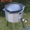 SET Feuerofen Utschak mit Hockerkocher 10,5 KW, Gaskocher Tisch + BIOL Kazan Gusseisen 12 L – Bild 7