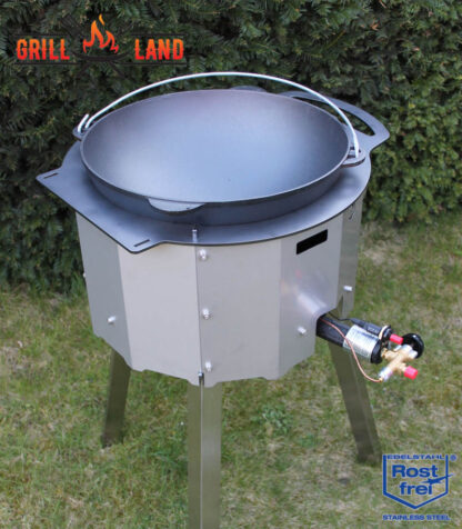 SET Feuerofen Utschak mit Hockerkocher 10,5 KW, Gaskocher Tisch + BIOL Kazan Gusseisen 12 L – Bild 7