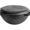 Kazan Kasan WOK mit Pfannendeckel Ø ca. 36 cm Gusseisen 10 Liter
