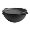 Kazan Kasan WOK Ø ca. 40cm aus Gusseisen mit GRILL-Pfannendeckel 15 L