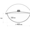 SET Feuerofen UTSCHAK Ø ca. 40 cm + Kazan WOK Gusseisen Camping 12 Liter – Bild 6