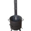 SET Utschak mit Schornstein, Ø ca 36 cm + Kazan WOK mit Grill-Pfannendeckel Gusseisen 10 Liter – Bild 4