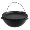 Kazan Kasan WOK Ø ca. 40 cm aus Gusseisen mit Pfannendeckel 15 L – Bild 3