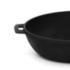 Bräter Ø ca. 34 cm aus Gusseisen 7 cm hoch Schmortopf Bratpfanne Pfanne Induktion Servierpfanne – Bild 4