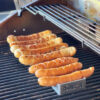 360 Brat Halterung Bräter 8.9 Bratwursthalter Edelstahl Krakauer Wurst BBQ – Bild 2