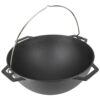Camping Kasan Kazan mit Grill-Pfanne-Deckel aus Gusseisen 15L, Ø ca. 41cm für Utschak 12L – Bild 3