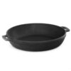 Bräter Ø ca. 32 cm aus Gusseisen 6 cm hoch Schmortopf Bratpfanne Pfanne Induktion Servierpfanne
