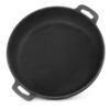 Bräter Ø ca. 32 cm aus Gusseisen 6 cm hoch Schmortopf Bratpfanne Pfanne Induktion Servierpfanne – Bild 3