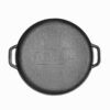 Grill-Deckelbratpfanne 40 cm aus Gusseisen Universaldeckel Servierpfanne – Bild 2