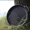 Grill-Deckelbratpfanne 40 cm aus Gusseisen Universaldeckel Servierpfanne – Bild 4