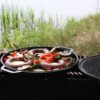 Grill-Deckelbratpfanne 40 cm aus Gusseisen Universaldeckel Servierpfanne – Bild 6