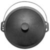 10L Kazan Schwenktopf Gusseisen Kasan mit Deckel aus Gusseisen Campingtopf Kessel – Bild 5