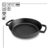 Set Feuerofen Utschak Feldküche, Ø ca.36 cm + Gusseisenbräter mit Grill-Deckelbratpfanne 360 x 80 – Bild 5