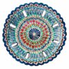 Ø32cm Oriental Obstschale Lagan Keramik Gerillt Teller Plate Handgemalt Glasur Dekorativ – Bild 4