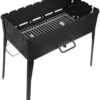 Mangal Holzkohlegrill Klappbar  BBQ für 8 Spieße oder Grillrost Schaschlik Grill – Bild 4