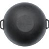 Kazan Kasan Gusseisenpfanne WOK Ø  ca. 36 cm mit Pfannendeckel 8 l – Bild 2