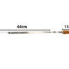 4x Extra Lange Stabile Edelstahl Grillspiesse mit Holzgriff - 70 cm lang - 1,5 cm breit - 2 mm Stark – Bild 2