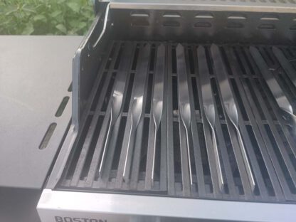 6 Adana Kebab Grillspieße aus Edelstahl Stärke 2 mm Länge 40 cm Breite 2 cm Spieße – Bild 2