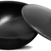 SET Feuerofen Utschak Ø ca. 36 cm + Kazan Usbekisch aus Gusseisen mit Alu-Deckel 8 L – Bild 3