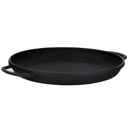 12L Kazan Gusseisen Kasan Ø ca. 40 cm mit Deckel-Bratpfanne Campingtopf 40cm – Bild 4