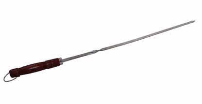 Mangal Holzkohlegrill 2mm Stahl 90×33×80 cm mit Klappbeinen + 16x Grillspieße 65cm lang 2mm stark – Bild 4