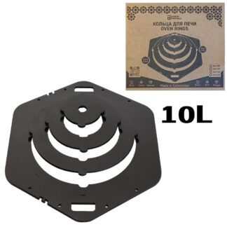 Adapter - Ringe für Utschag 10L aus 4mm Stahl sechseckig Uchag Herdplatte für Feuerofen Kasan