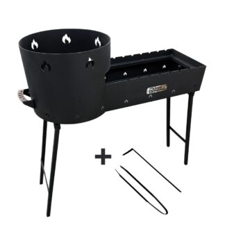 NUR ABHOLUNG 2-in-1 Utschag 12L mit Mangal für 8 Spieße 2mm Stahl